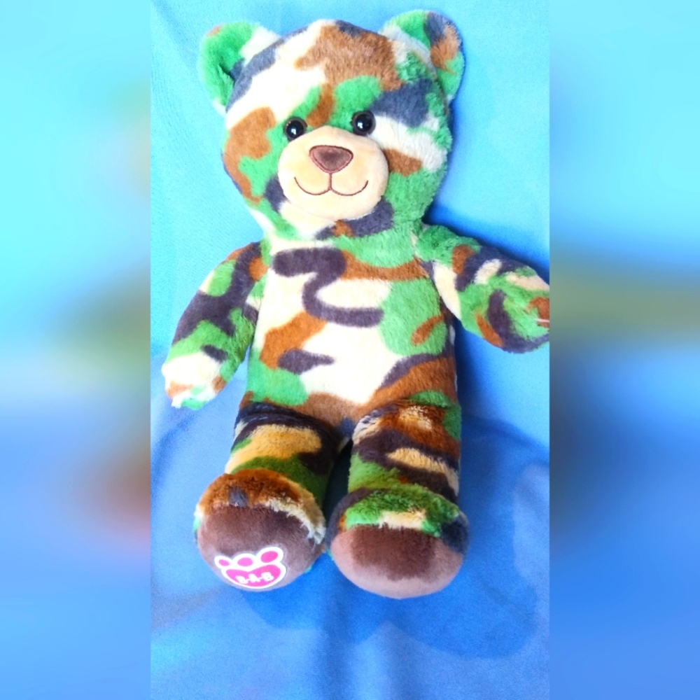 Build a Bear Military Camouflage green/brown/tan/dark gray